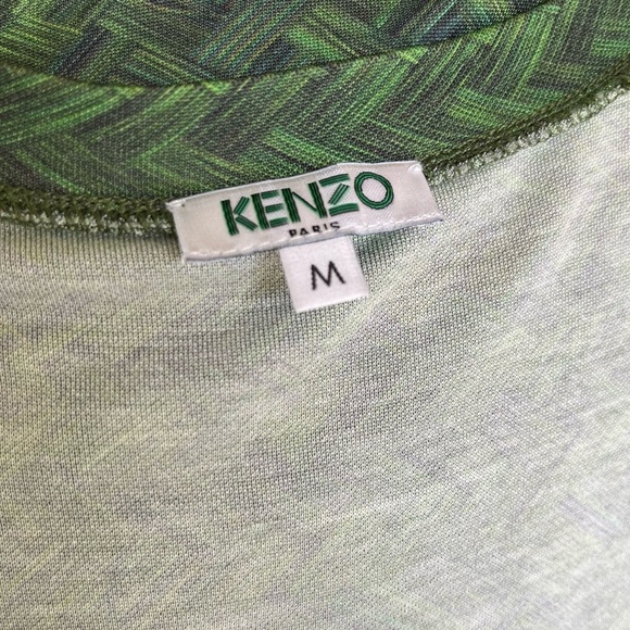 Kenzo Green Printed Top - Size M - Picture 9 of 10
